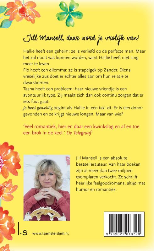 Je bent geweldig achterkant