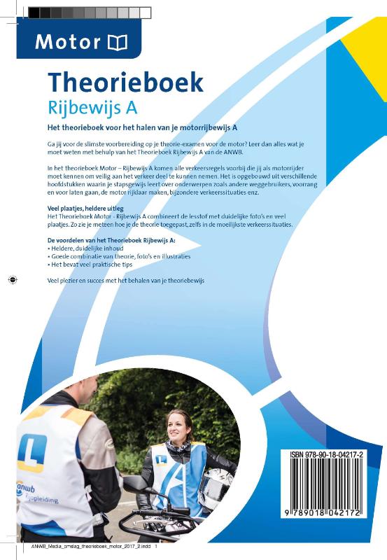 Theorieboek Rijbewijs A achterkant