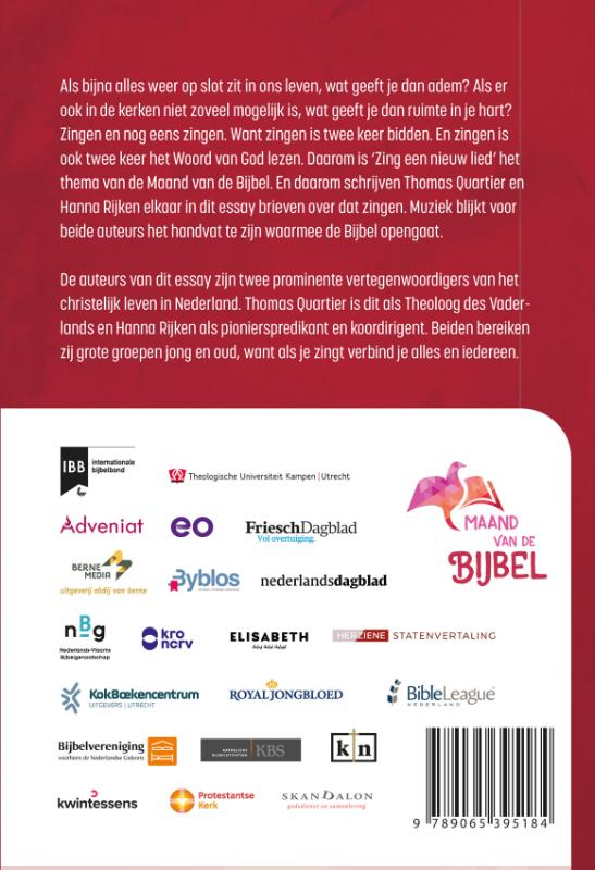 Zing een nieuw lied achterkant