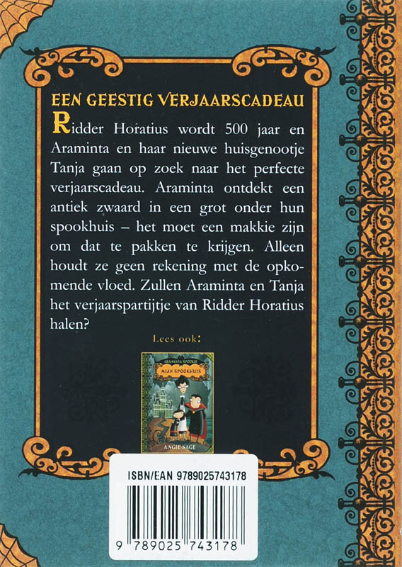 Araminta Spookie / Het zwaard in de grot / Araminta Spookie / 2 achterkant