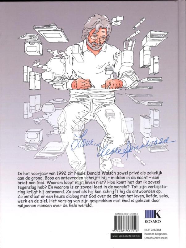 Gesprekken met God - de strip achterkant