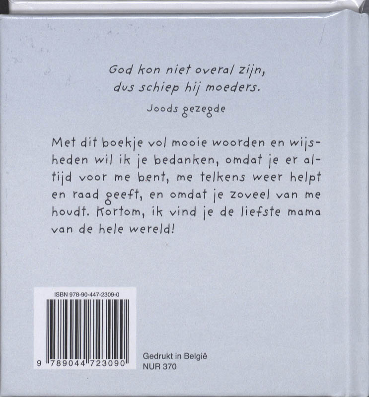 Mama is de liefste ! achterkant