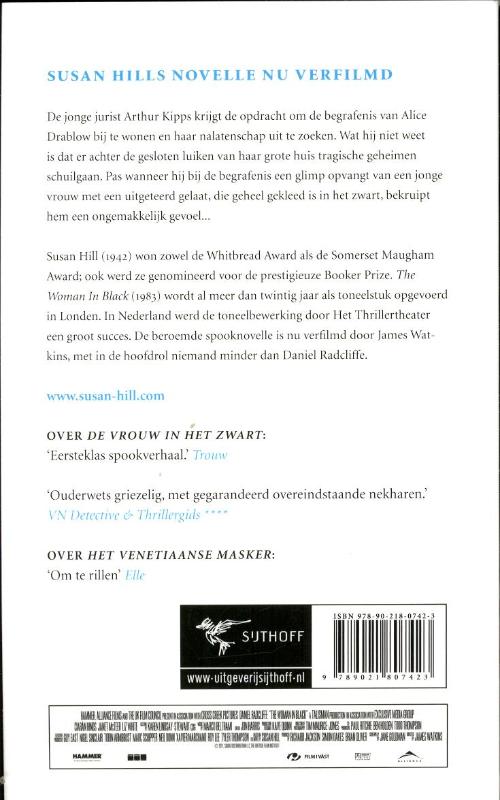 Vrouw in het zwart achterkant