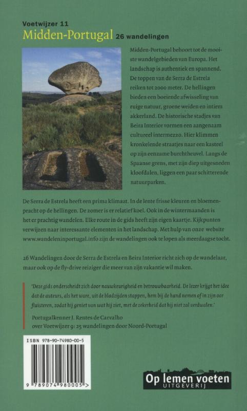 Voetwijzer 11 - Midden-Portugal achterkant