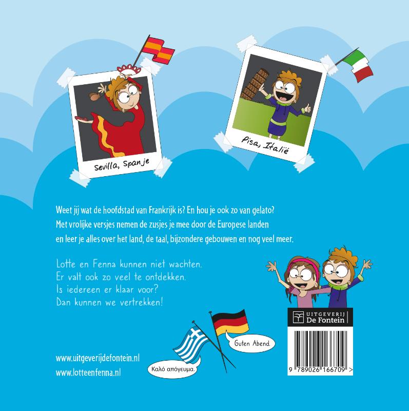 Op reis door Europa / Lotte en Fenna / 1 achterkant