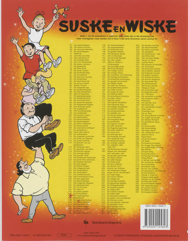 De woelige wadden / Suske en Wiske / 190 achterkant