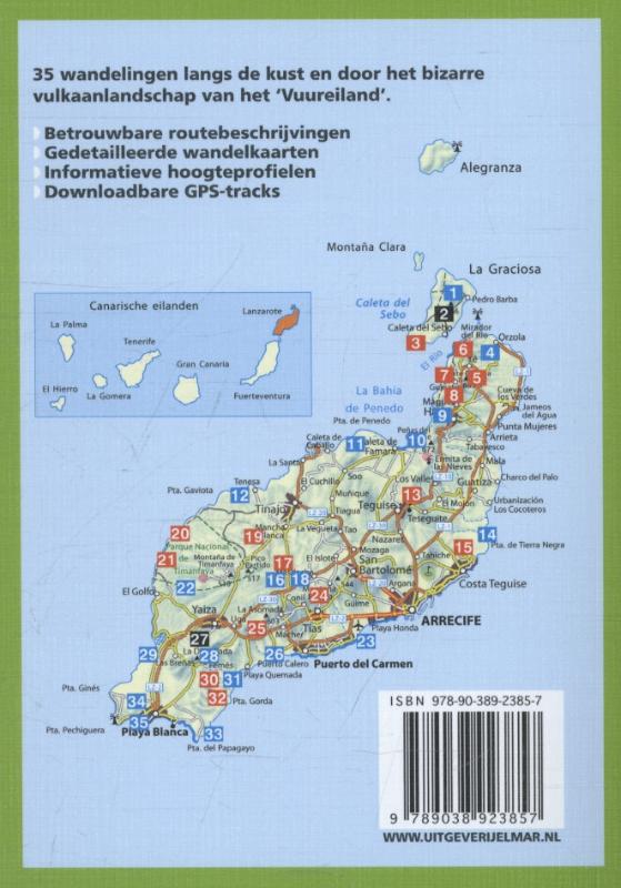 Lanzarote / Rother Wandelgidsen achterkant