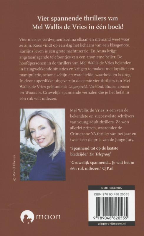 Uitgespeeld ; Verblind ; Buiten zinnen ; Waanzin achterkant