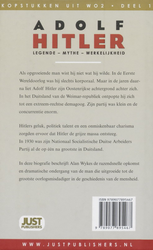 Kopstukken Wo Ii Adolf Hitler Dl 1 achterkant