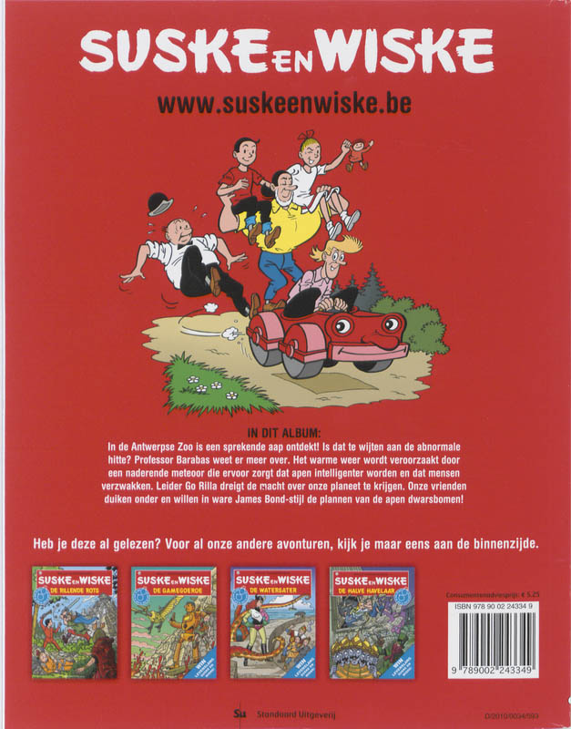 Suske en Wiske 077 - De apenkermis achterkant