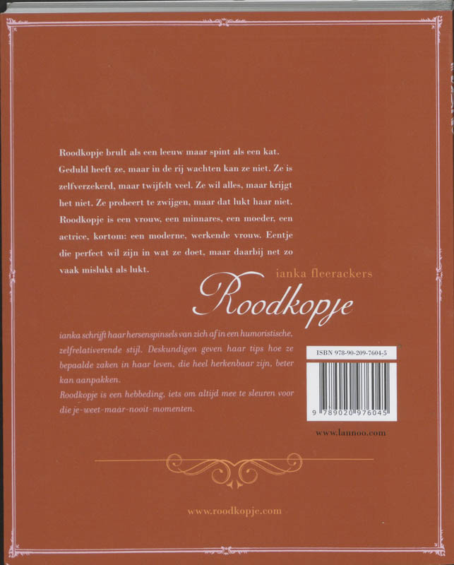 Roodkopje - Ianka Fleerackers achterkant