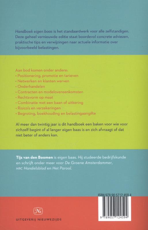 Handboek eigen baas achterkant