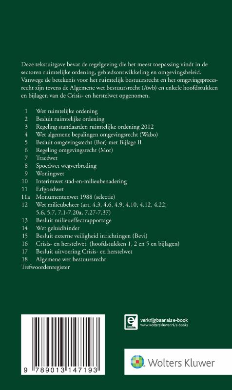 Ruimtelijk bestuursrecht 2018/1 / Tekstuitgave achterkant