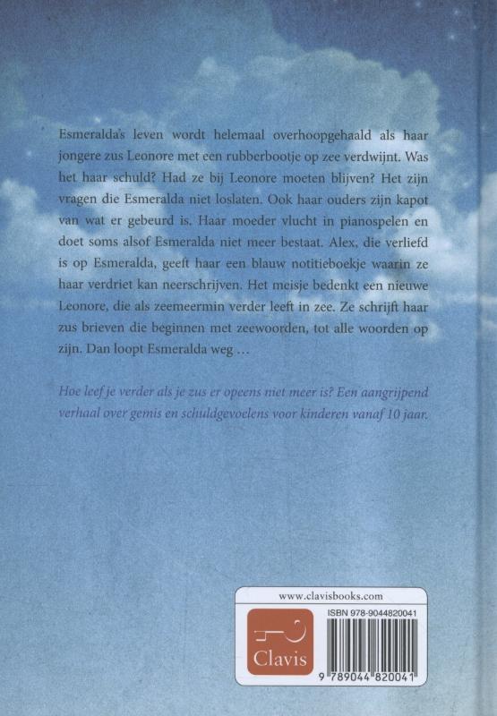 Blauw voor Leonore achterkant