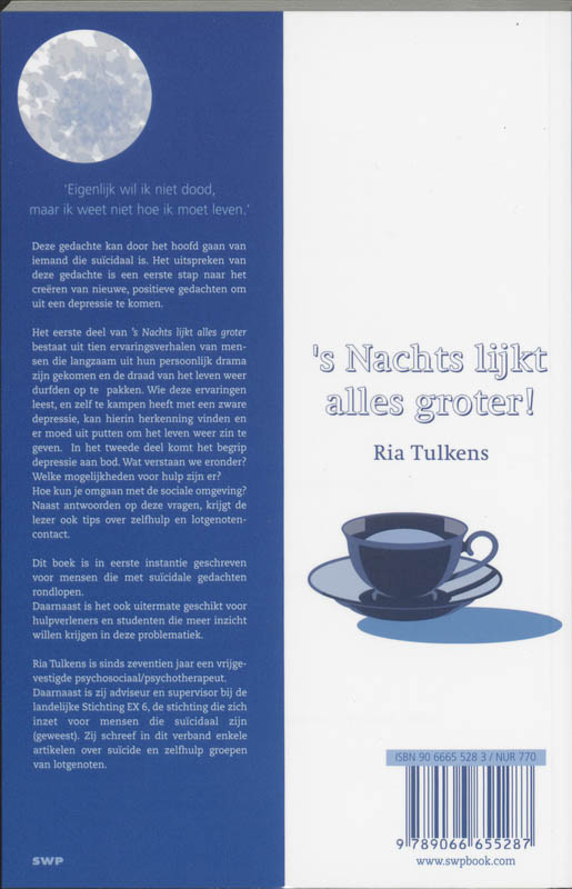 's Nachts Lijkt Alles Groter achterkant