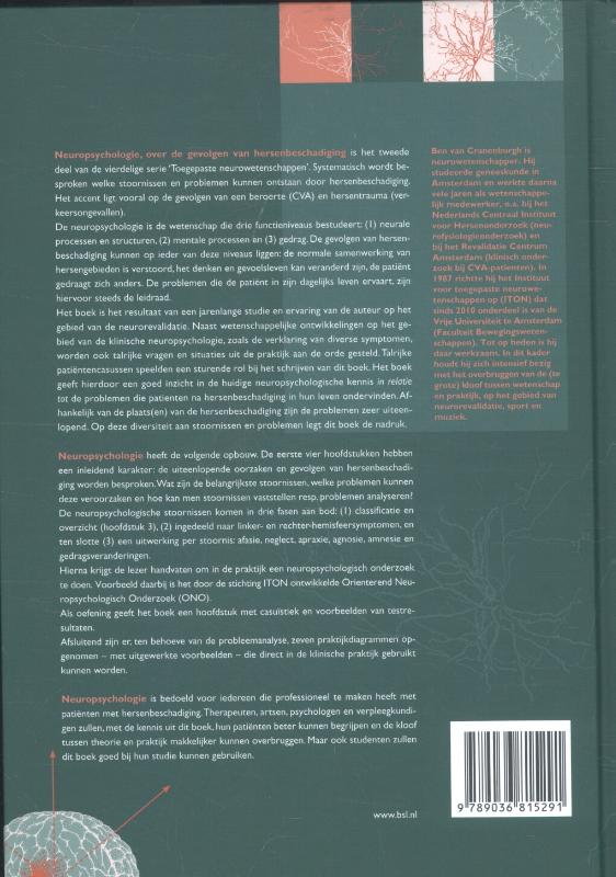 Neuropsychologie / Toegepaste neurowetenschappen / 2 achterkant