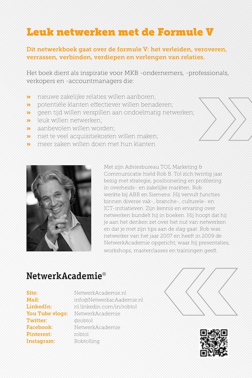 Wie dit leest is gek op netwerken achterkant