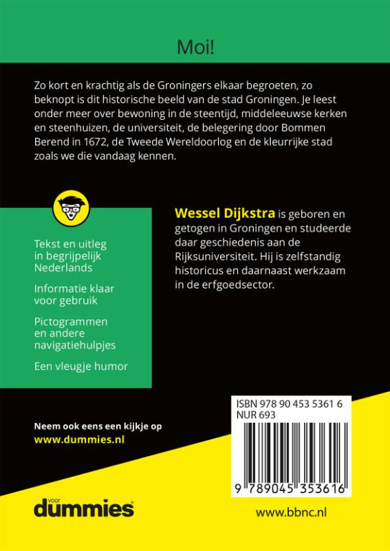 De kleine Geschiedenis van Groningen voor Dummies / Voor Dummies achterkant