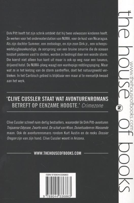 Trojaanse odyssee / Dirk Pitt-avonturen achterkant