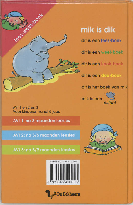 Mik Is Dik / Druk 1 achterkant