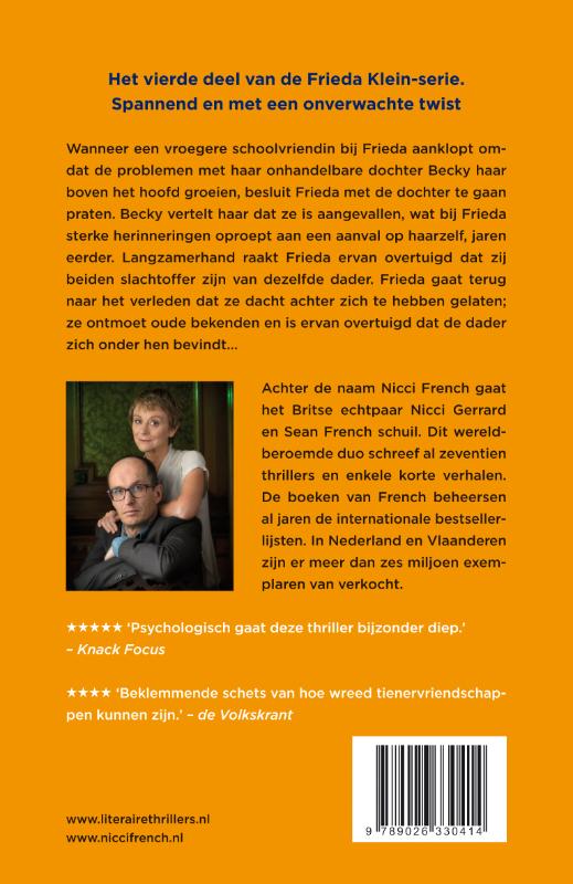 Donderdagskinderen / Frieda Klein / 4 achterkant