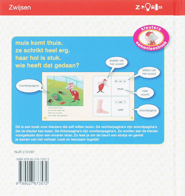 Het boek van muis / Kleuters samenleesboek achterkant