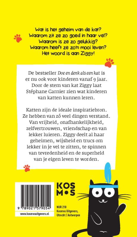 Doe en denk als een kat voor kids achterkant
