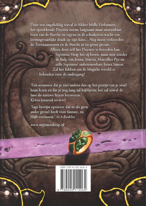 Duyster / Septimus Heap / 6 achterkant