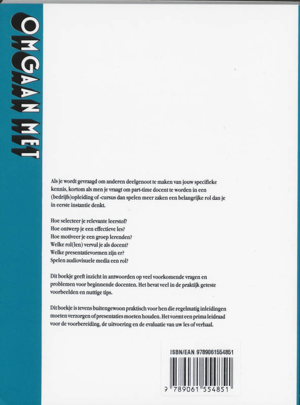 Omgaan met didactische vaardigheden / Omgangsreeks achterkant