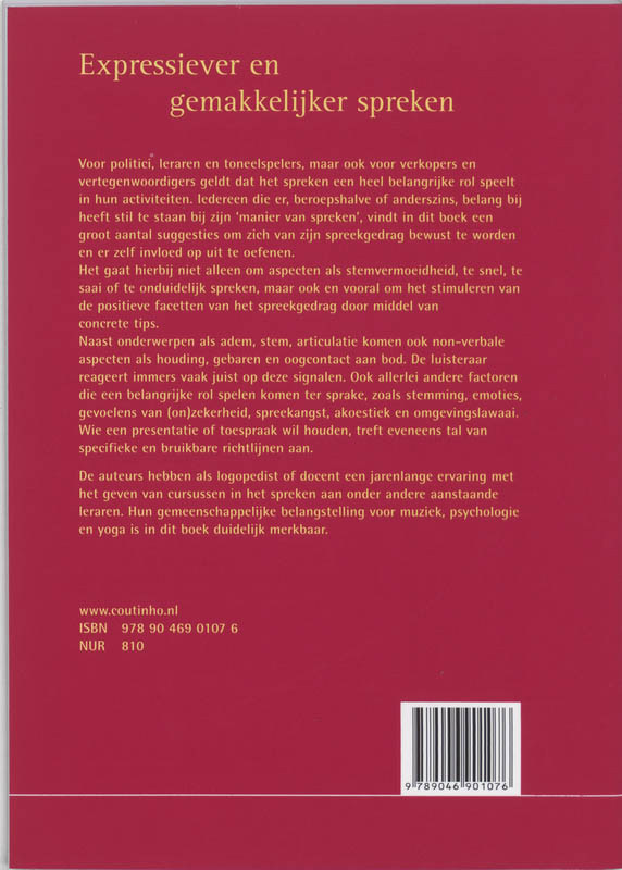 Expressiever en gemakkelijker spreken achterkant