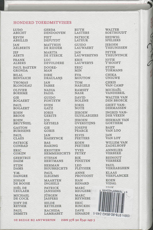 Honderd Toekomst Visies achterkant