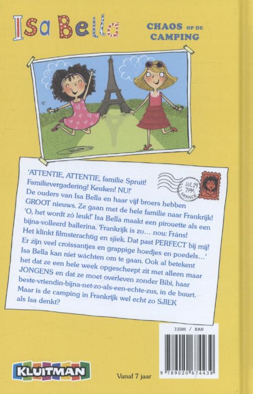 Isa Bella: Chaos op de camping / Isa Bella achterkant