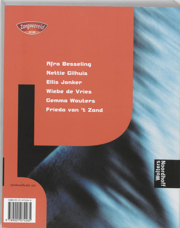 Zorgwereld basiszorg 1 Opleiding verzorgende Tekstboek achterkant