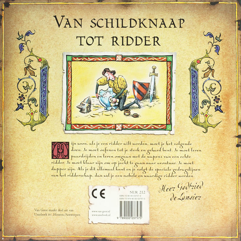 Van Schildknaap Tot Ridder achterkant
