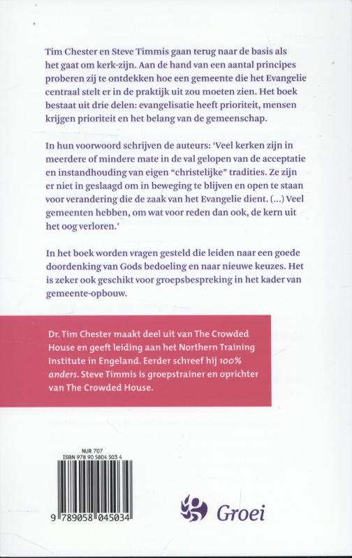 Kerk / Het Evangelie centraal in... achterkant