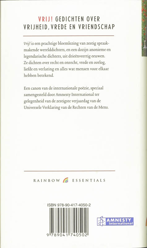 Vrij / Rainbow essentials / 48 achterkant