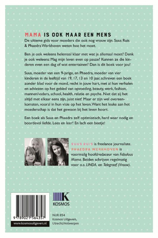 Mama is ook maar een mens achterkant