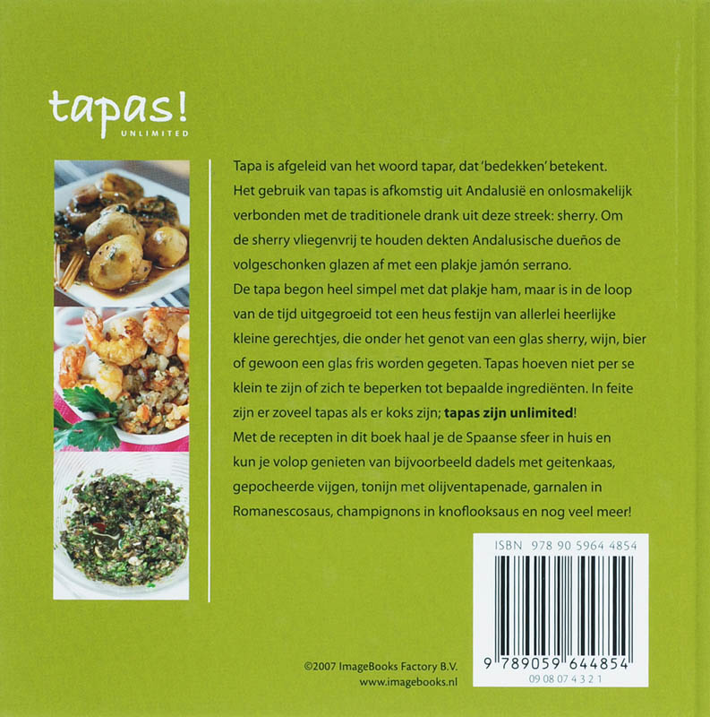 Tapas! / Unlimited achterkant