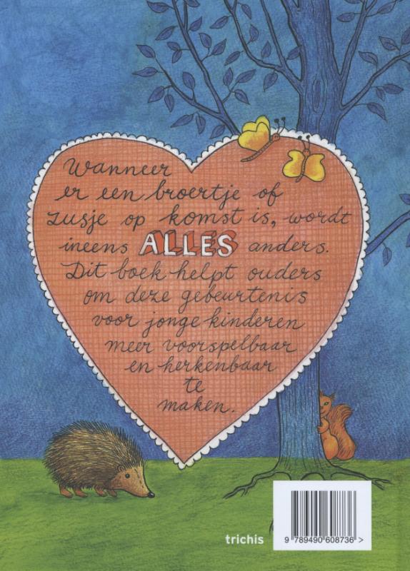 Mama heeft een baby in haar buik achterkant