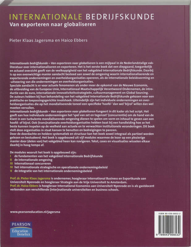 Internationale Bedrijfskunde achterkant