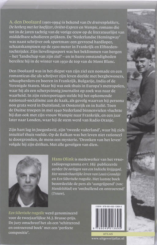 Dronken van het leven A. den Doolaard achterkant