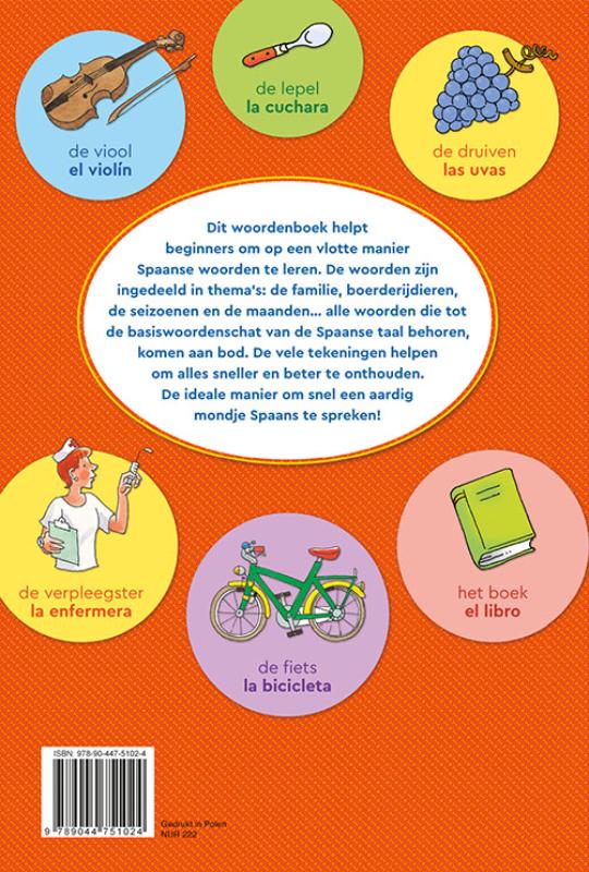 Ik leer Spaanse woorden achterkant