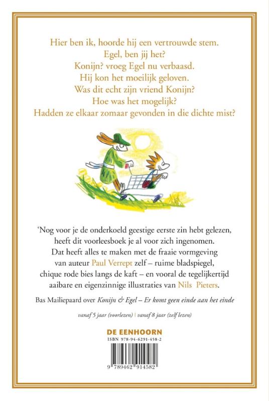 Konijn en Egel achterkant