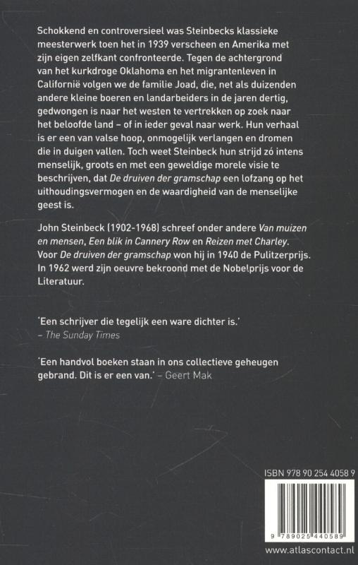 De druiven der gramschap achterkant