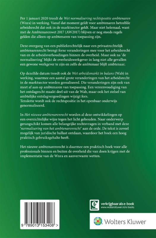 Het nieuwe ambtenarenrecht achterkant