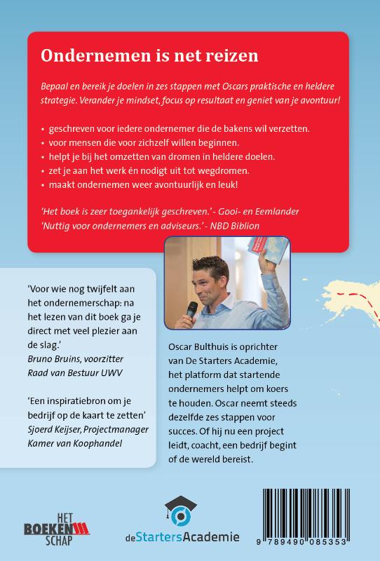 Ondernemen is net reizen achterkant