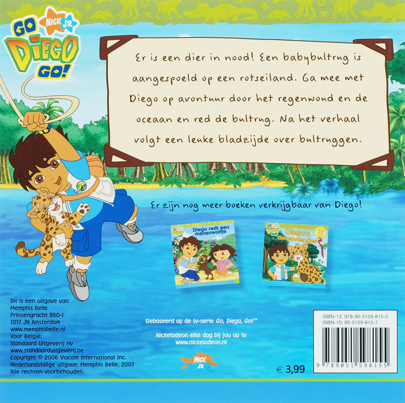 Diego redt een bultrug / Diego achterkant