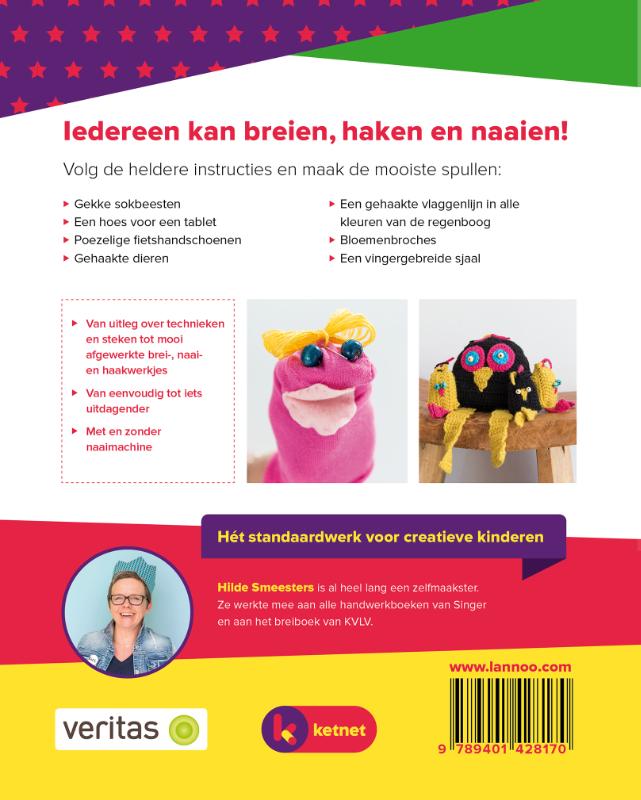 Het complete Ketnet brei-, naai- en haakboek achterkant