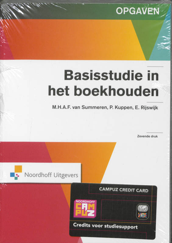 Basisstudie In Het Boekhouden Opgaven