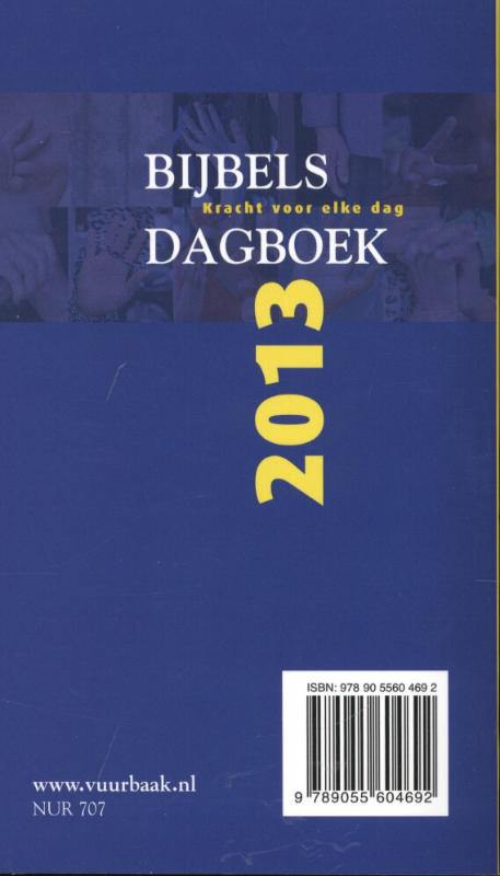 Bijbels dagboek  / 2013 achterkant